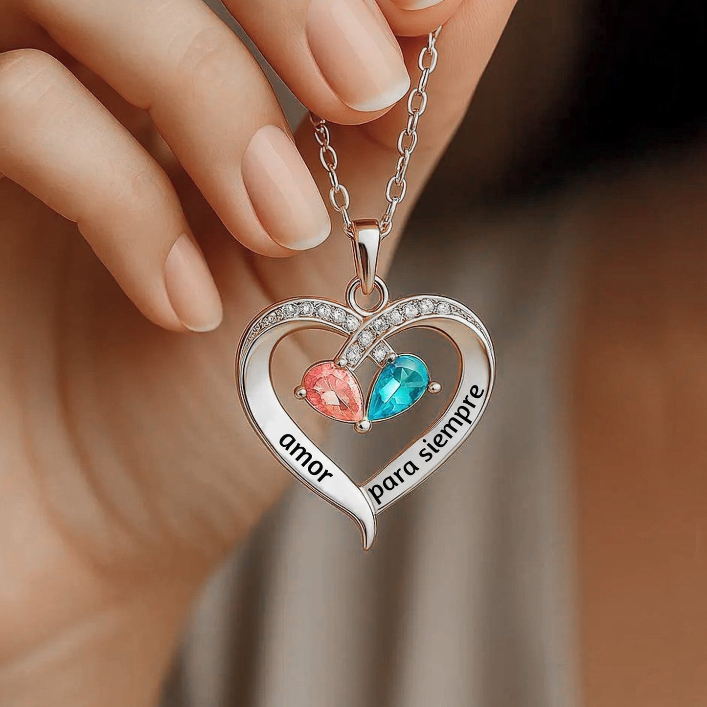 Siempre Tuyo – Collar de Corazón